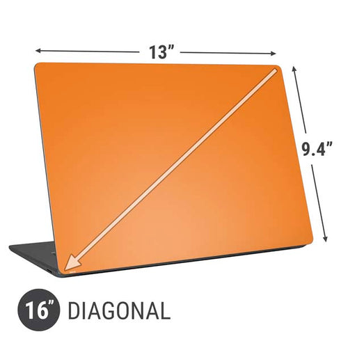 Orange Solid Universal Laptop 16in (13 x 9.4in) Skin